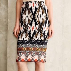 Anthropolgie Maeve Aztec print skirt